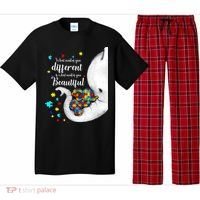 What Makes You Different Elephant Mom Autism Child Awareness Pajama Set thumb 0