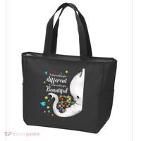 What Makes You Different Elephant Mom Autism Child Awareness Tote Bag thumb 3