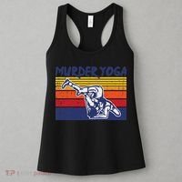 Wrestling Murder Yoga Retro Wrestler Jiu Jitsu Women Women's Tank Top thumb 3