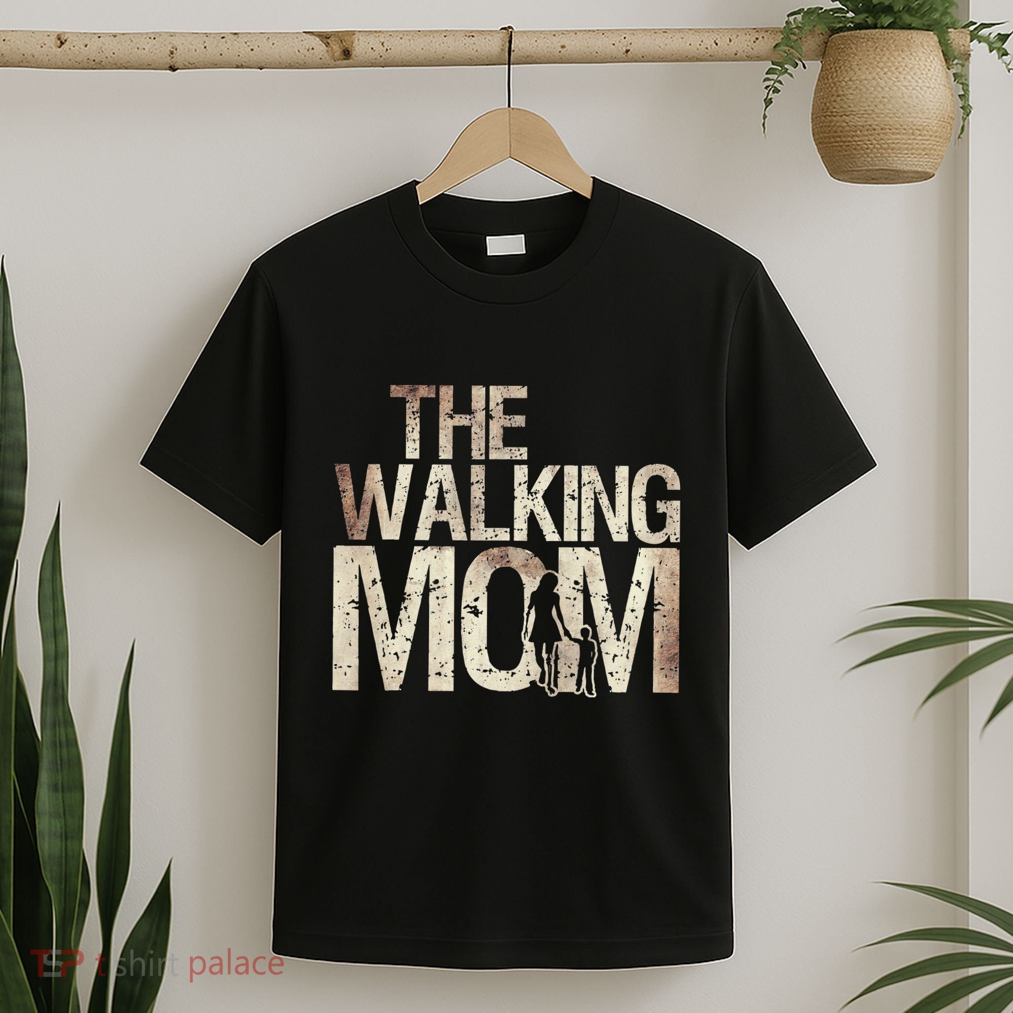 Walking Mom Zombie Woman And Mother's Day Apocalypse T-Shirt