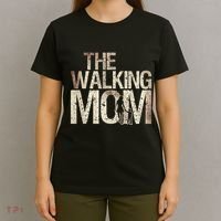 Walking Mom Zombie Woman And Mother's Day Apocalypse T-Shirt thumb 4