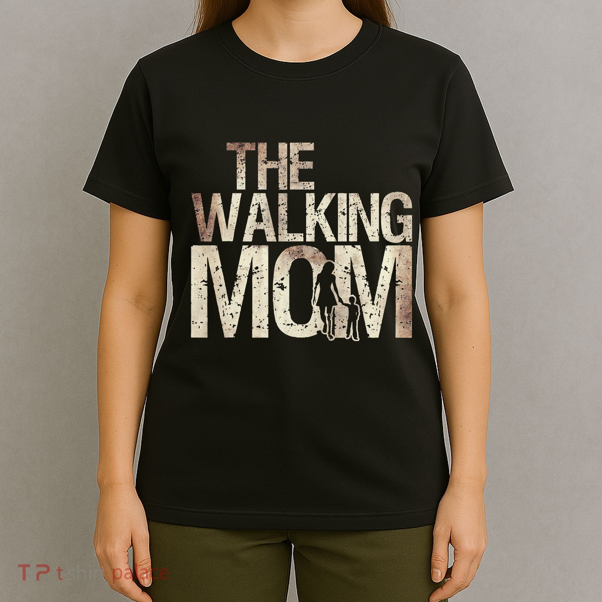 Walking Mom Zombie Woman And Mother's Day Apocalypse T-Shirt