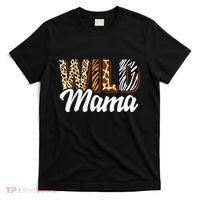 Wild Mama Zoo Born Two Be Wild Bday Safari Jungle Animal T-Shirt thumb 0