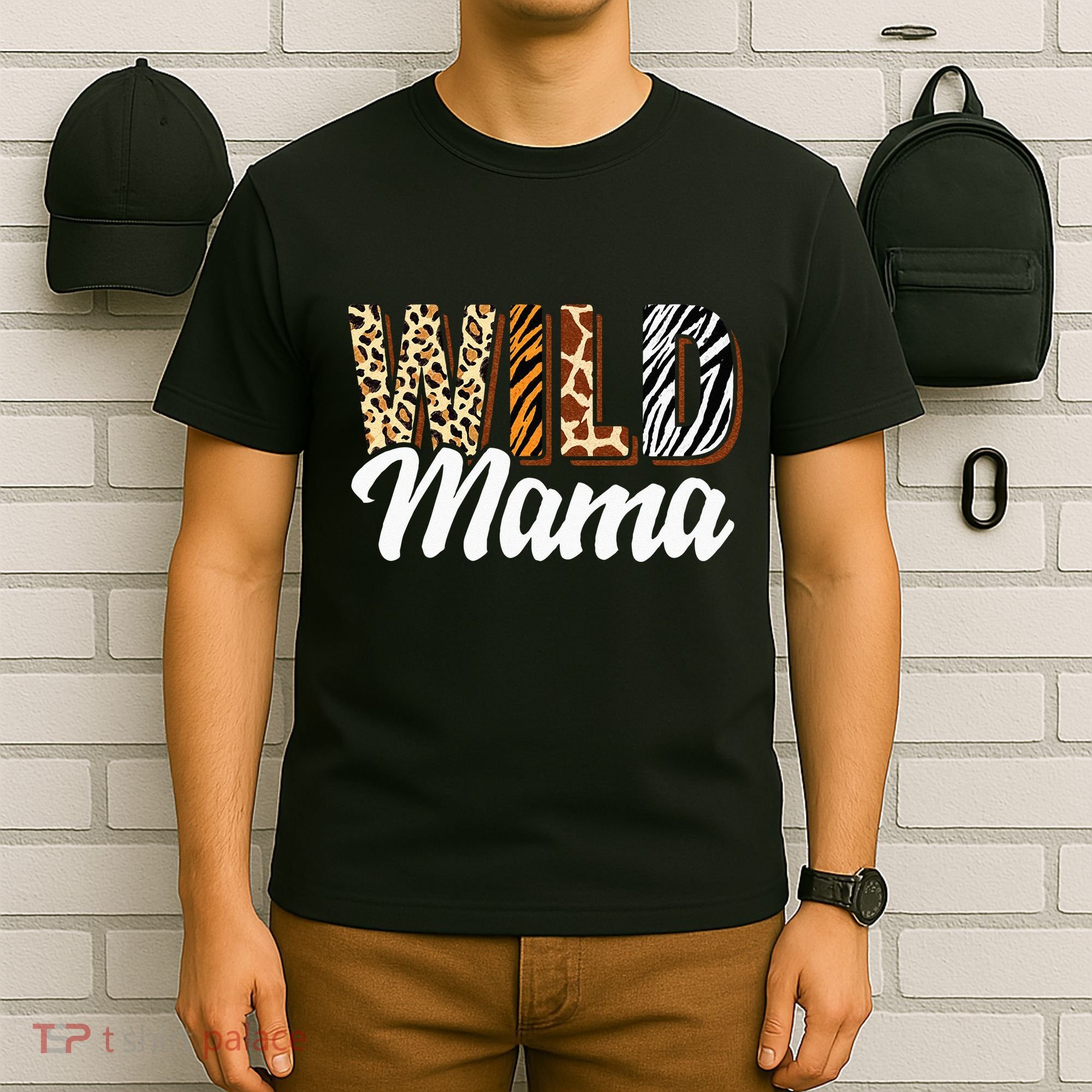 Wild Mama Zoo Born Two Be Wild Bday Safari Jungle Animal T-Shirt