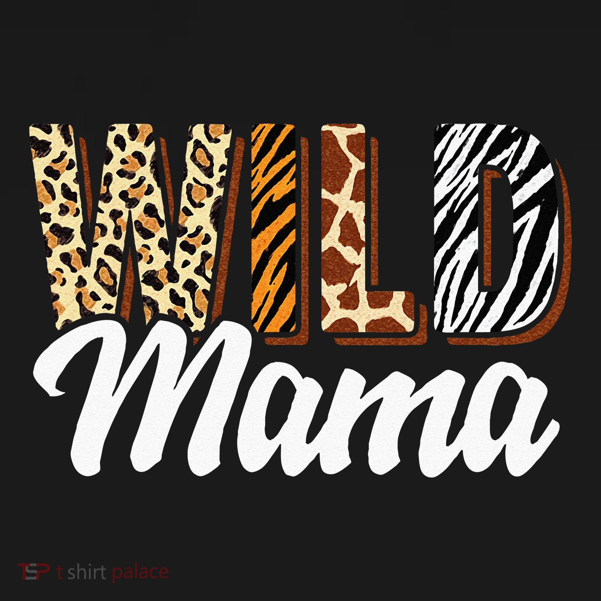 Wild Mama Zoo Born Two Be Wild Bday Safari Jungle Animal T-Shirt