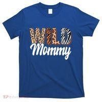 Wild Mommy Zoo Born Two Be Wild Bgiftday Safari Jungle Animal Gift T-Shirt thumb 0