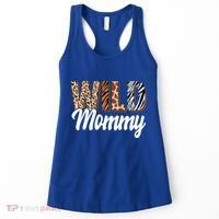 Wild Mommy Zoo Born Two Be Wild Bgiftday Safari Jungle Animal Gift Women's Tank Top thumb 0