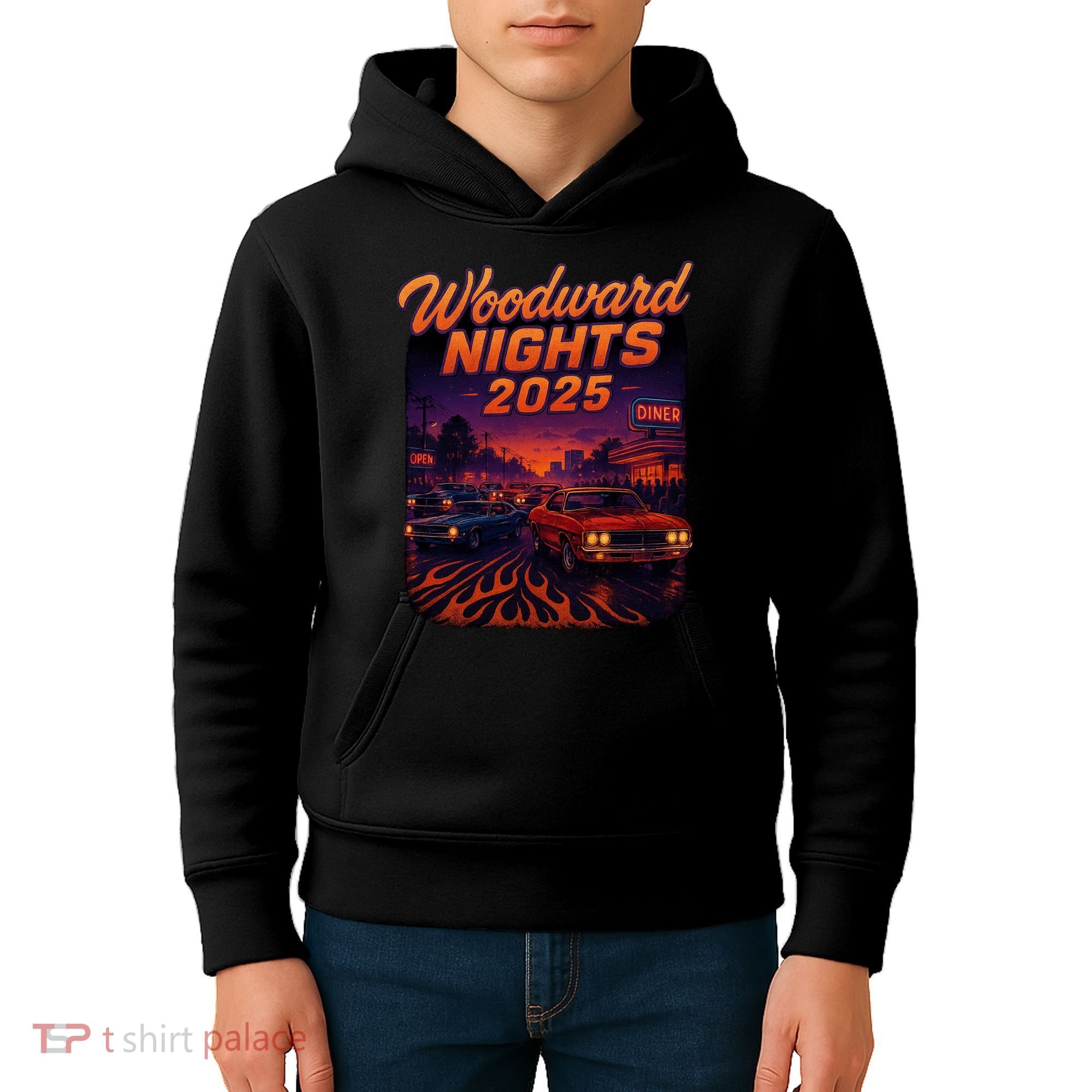 Woodward Nights 2025 Kids Hoodie