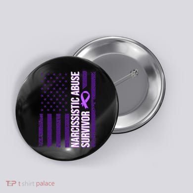 World Narcissistic Abuse Awareness Survivor Button