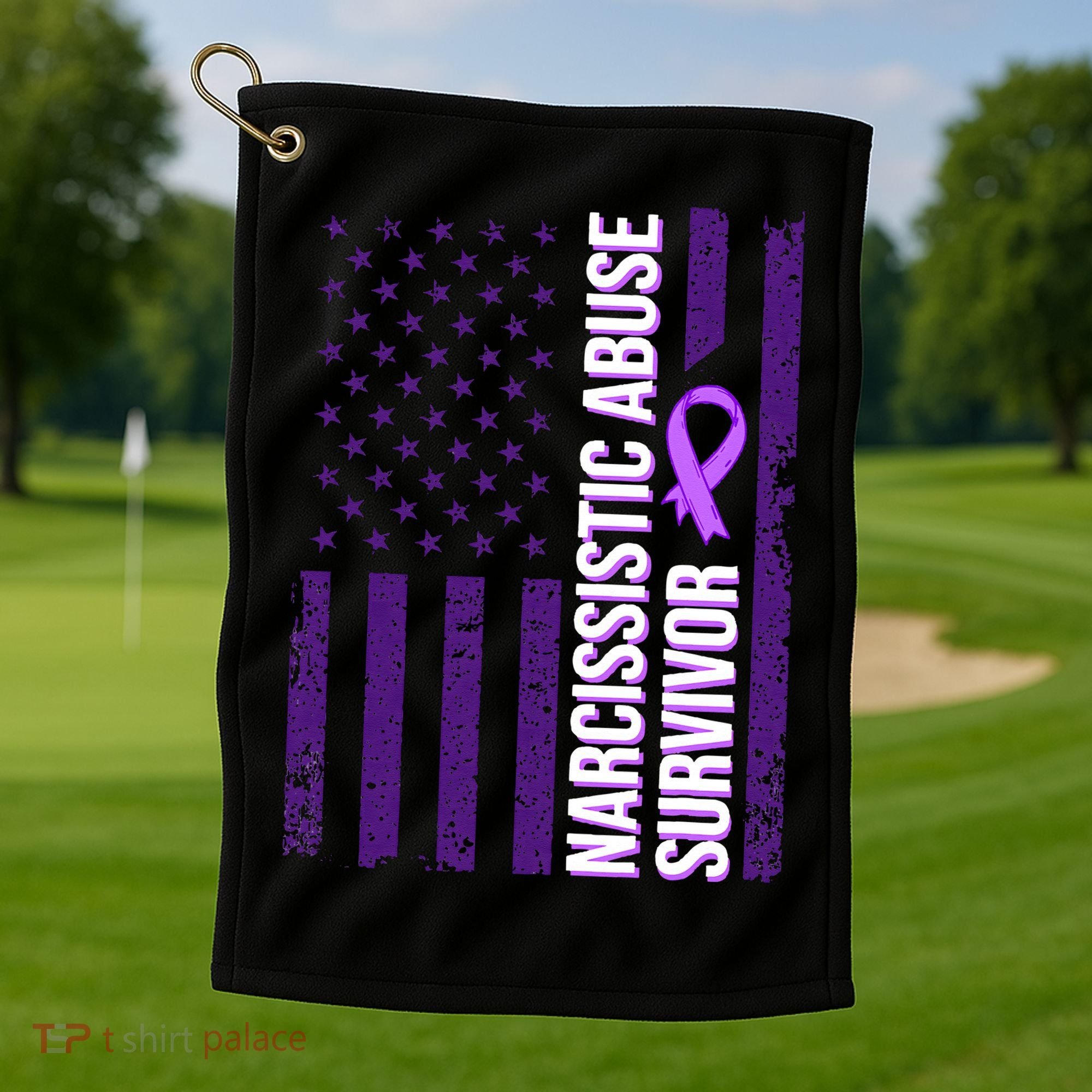 World Narcissistic Abuse Awareness Survivor Golf Towel