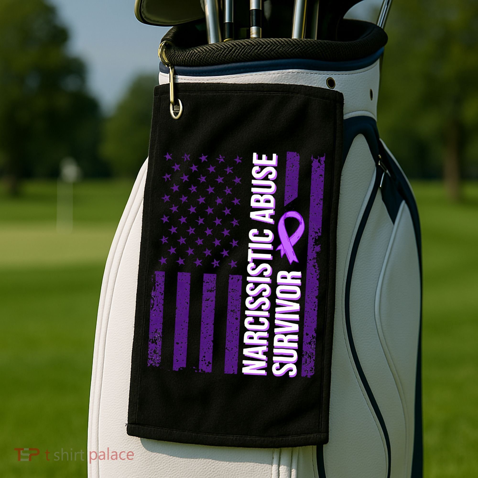 World Narcissistic Abuse Awareness Survivor Golf Towel