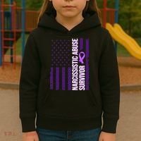 World Narcissistic Abuse Awareness Survivor Kids Hoodie thumb 3