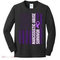 World Narcissistic Abuse Awareness Survivor Kids Long Sleeve Shirt thumb 0
