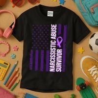 World Narcissistic Abuse Awareness Survivor Kids T-Shirt thumb 3