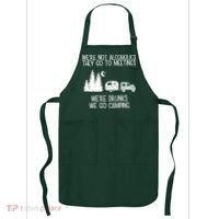 We're Not Alcoholics We're Drunks We Go Camping Apron thumb 0