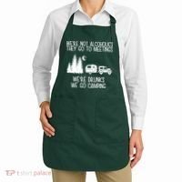 We're Not Alcoholics We're Drunks We Go Camping Apron thumb 2
