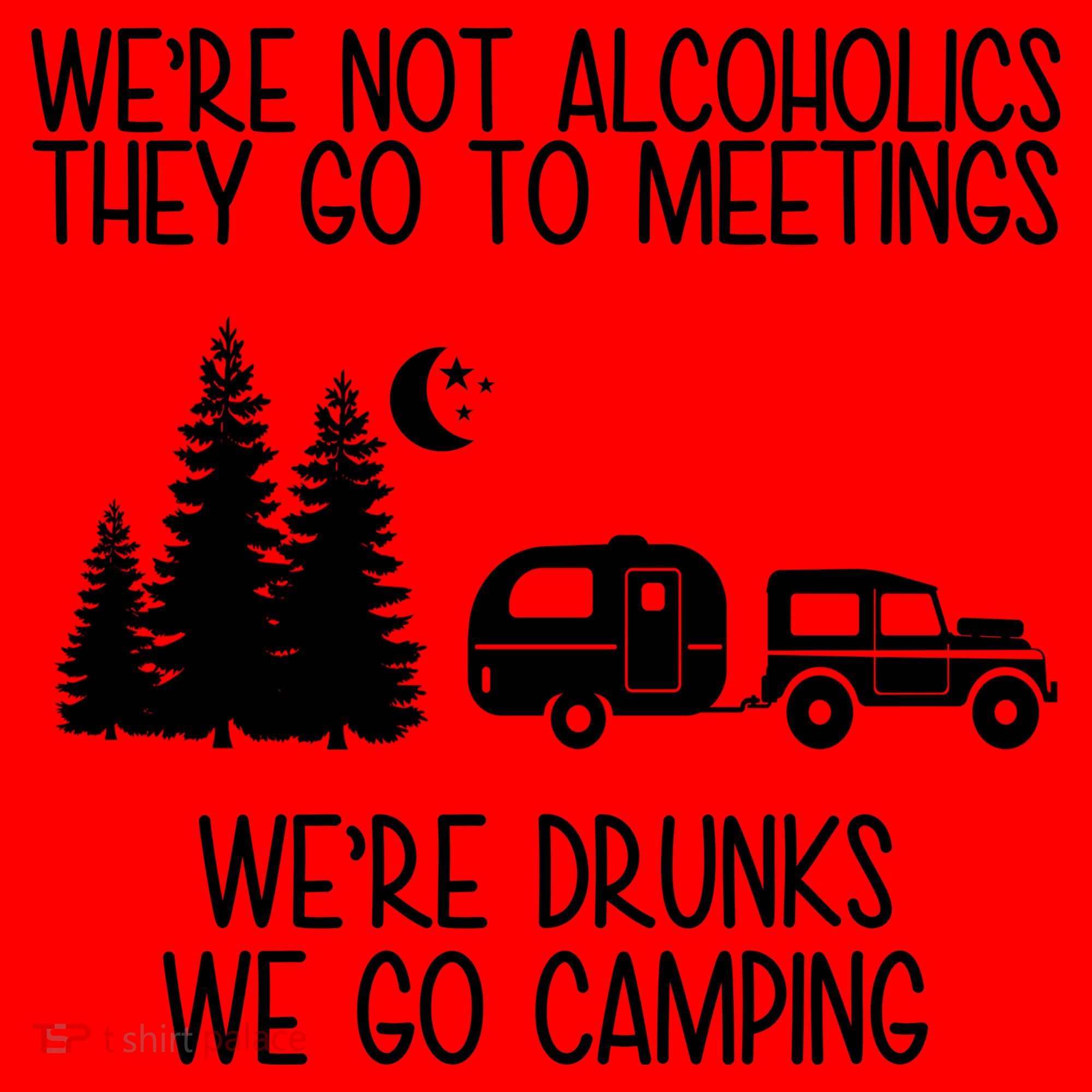 We're Not Alcoholics We're Drunks We Go Camping Santa Hat
