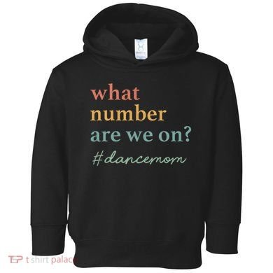 What Number Are We On Dance Mom Lovers Toddler Hoodie