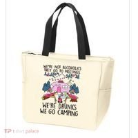 Were Not Alcoholics They Go To Meetings Drunk We Go Camping Tote Bag thumb 3