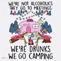Were Not Alcoholics They Go To Meetings Drunk We Go Camping Tank Top thumb 6