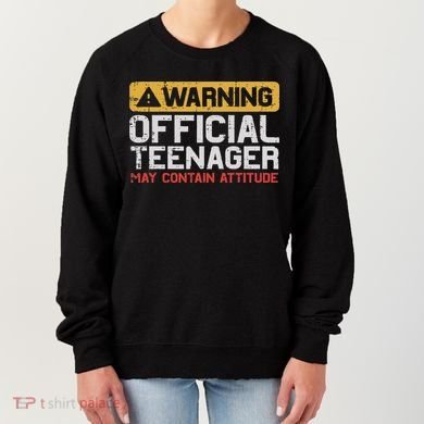 Warning Nager Attitude 13th Birthday Women's Sweatshirt