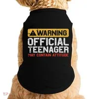 Warning Nager Attitude 13th Birthday Doggie Tank thumb 0