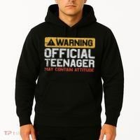 Warning Nager Attitude 13th Birthday Hoodie thumb 2