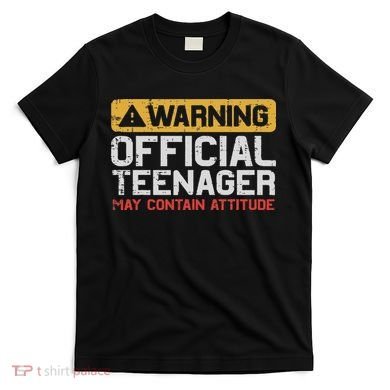 Warning Nager Attitude 13th Birthday T-Shirt