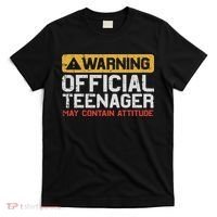 Warning Nager Attitude 13th Birthday T-Shirt thumb 0