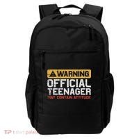 Warning Nager Attitude 13th Birthday Backpack thumb 0