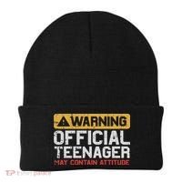 Warning Nager Attitude 13th Birthday Beanie thumb 0