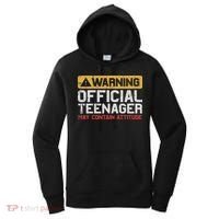 Warning Nager Attitude 13th Birthday Women's Hoodie thumb 0