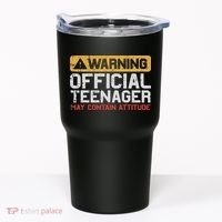 Warning Nager Attitude 13th Birthday Tumbler thumb 0