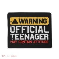 Warning Nager Attitude 13th Birthday Mousepad thumb 0