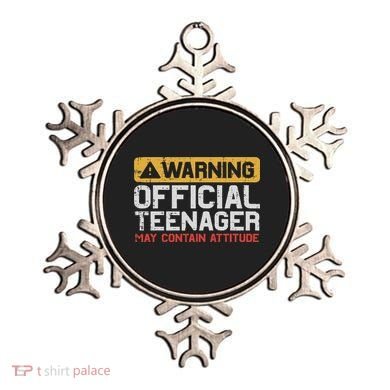 Warning Nager Attitude 13th Birthday Ornament