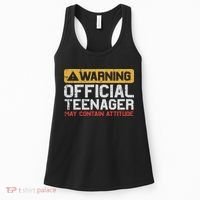Warning Nager Attitude 13th Birthday Women's Tank Top thumb 0