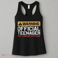 Warning Nager Attitude 13th Birthday Women's Tank Top thumb 3