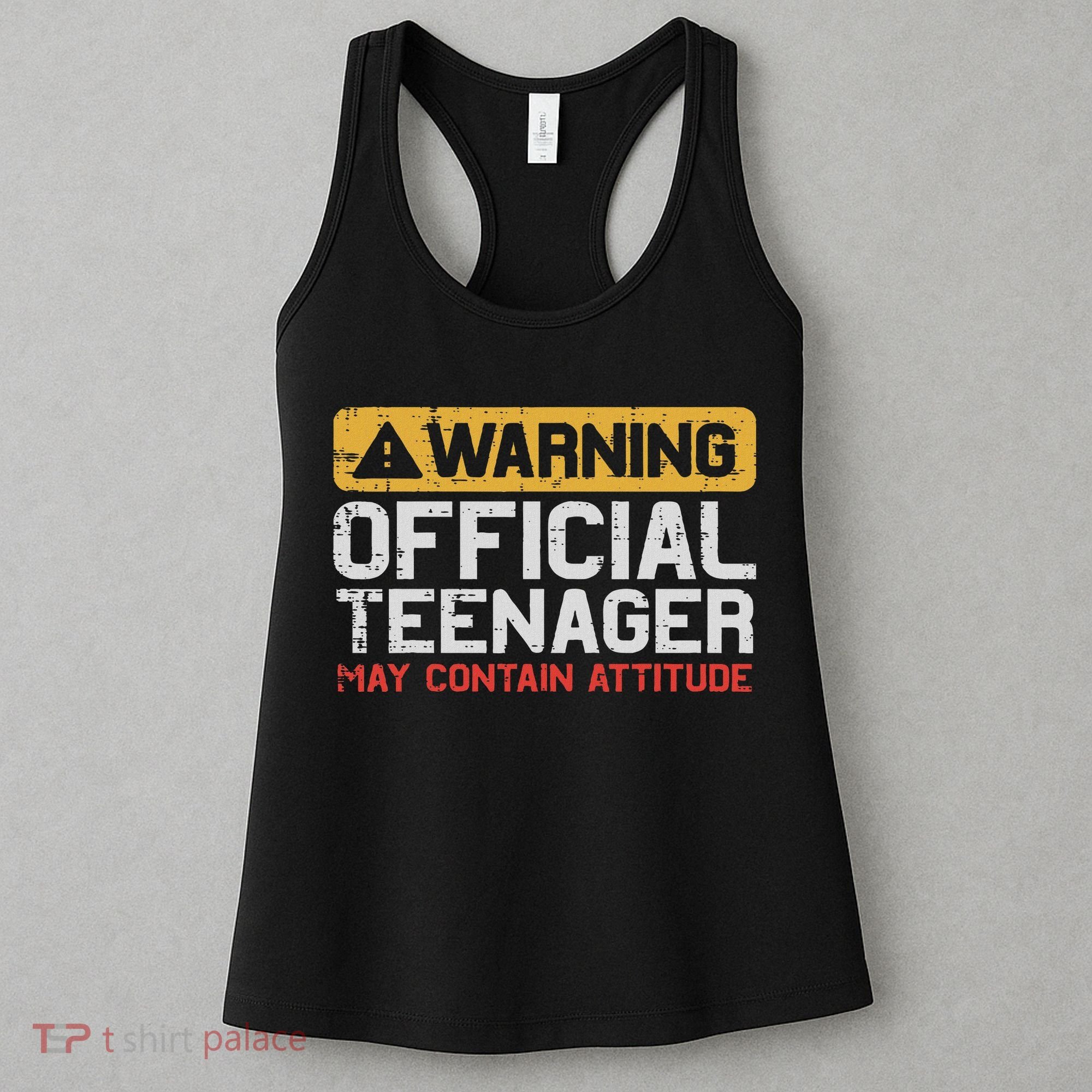 Warning Nager Attitude 13th Birthday Women's Tank Top