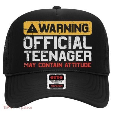 Warning Nager Attitude 13th Birthday Hat