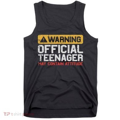 Warning Nager Attitude 13th Birthday Tank Top