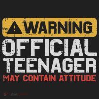 Warning Nager Attitude 13th Birthday Golf Towel thumb 3