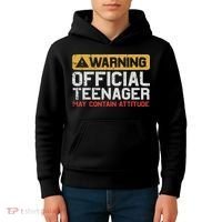 Warning Nager Attitude 13th Birthday Kids Hoodie thumb 4
