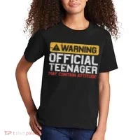 Warning Nager Attitude 13th Birthday Kids T-Shirt thumb 2