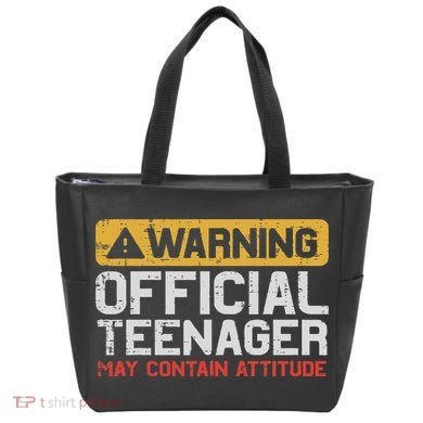 Warning Nager Attitude 13th Birthday Tote Bag