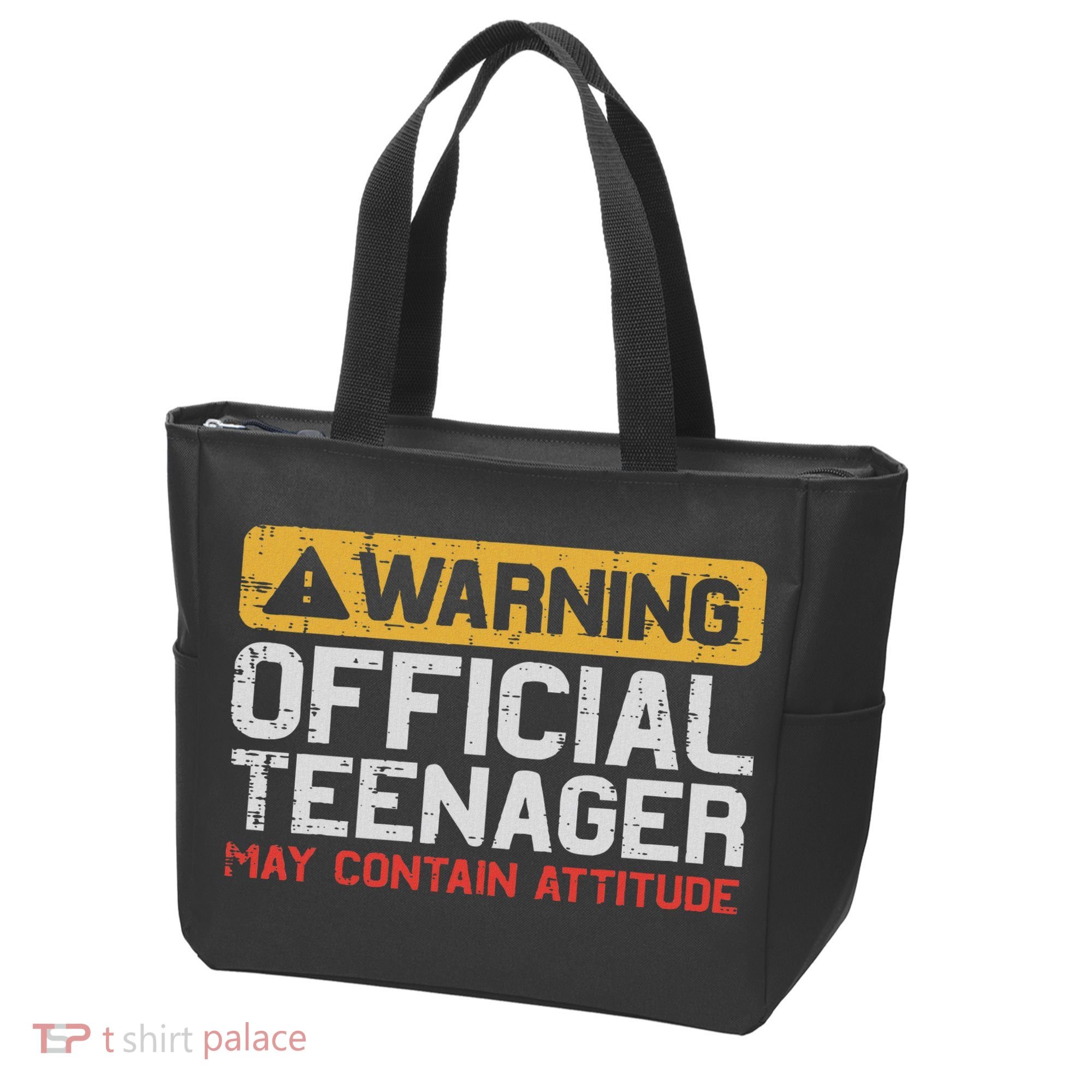 Warning Nager Attitude 13th Birthday Tote Bag