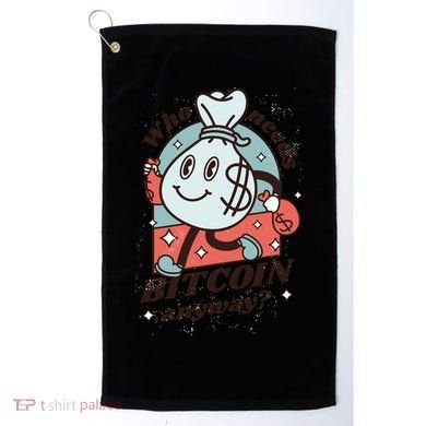 Who Needs Bitcoin Anyway Money Golf Towel