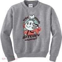 Who Needs Bitcoin Anyway Money Kids Sweatshirt thumb 0