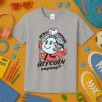 Who Needs Bitcoin Anyway Money Kids T-Shirt thumb 3