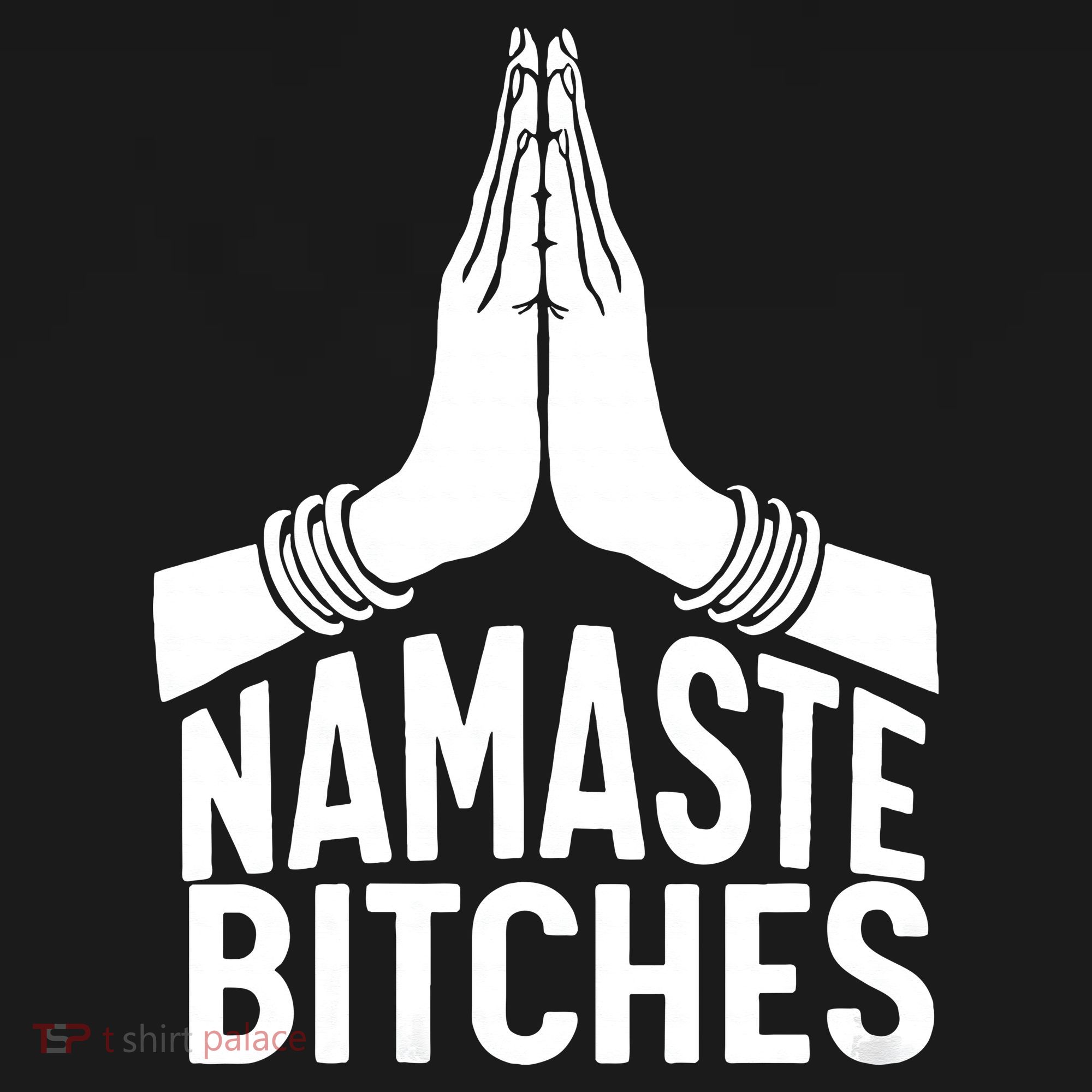Womens Namaste Bitches Funny Yoga Long Sleeve Shirt