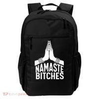 Womens Namaste Bitches Funny Yoga Backpack thumb 0